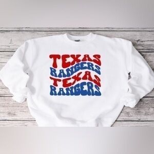 Texas Rangers Wavy Crewneck